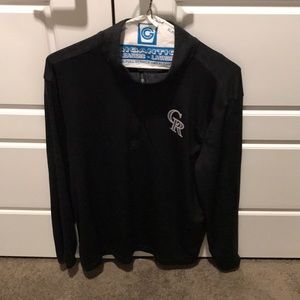 Rockies Majestic Quarter Zip Long Sleeve